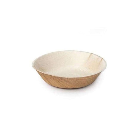 Smarty Had A Party 13 oz. Round Palm Leaf Eco Friendly Disposable Soup Bowls (100 Bowls), 100PK 4677R-CASE